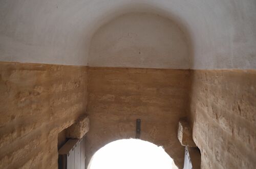 Bóveda del primer tramo de la escalera del alminar de Sanlucar la Mayor