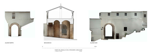 Planta actual de la puerta de la Pescadería o delArquillo en Aznalcázar