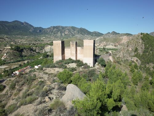 Vista del castillo de Blanca desde el este