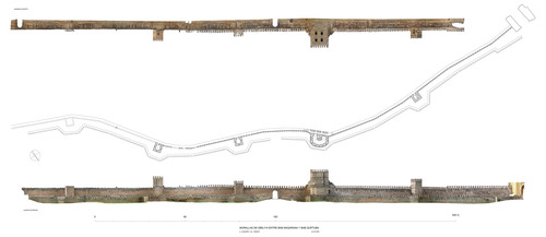 Planta nivel 1 de la muralla junto a la puerta de la Macarena
