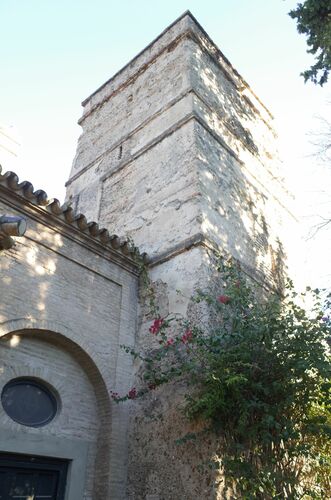 Torre de la muralla de la Calle del Agua desde el sur